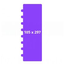 Zbornik 1/2 A4 pokončen 105x297 mm, odprt format 210x297 mm