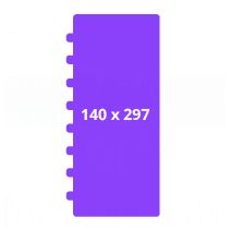 Zbornik 1/3 A3 pokončen 140x297 mm, odprt format 280x297 mm