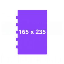 Zbornik 165x235 pokočen, 165x235 mm, odprt format 220x235 mm