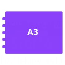 Zbornik A3 ležeč 420x297 mm, odprt format 840x297 mm