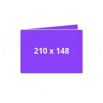 Vabilo 2 x A5 420x148 mm, zaprt 210x148 mm - V zgib