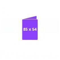 Vizitka - Standard 108x85 mm, zaprt 54x85 mm - V zgib