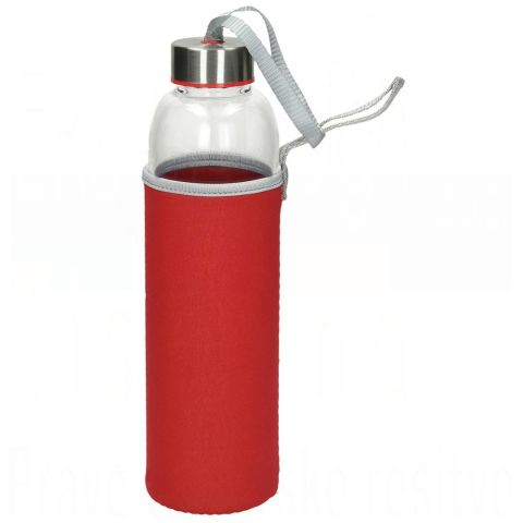 Steklenička WAVE COLOR 600 ml Rdeča