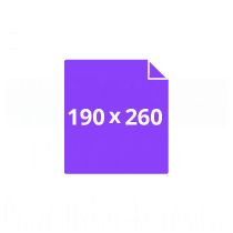 Kuverta - vrečka B5: 190x260 mm brez okenca