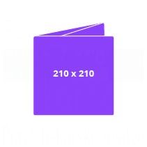 Zloženka 3 x Q4: 628x210 mm, zaprt 210x210 mm - C zgib