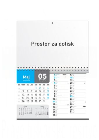DVODELNI KOLEDAR - MODER